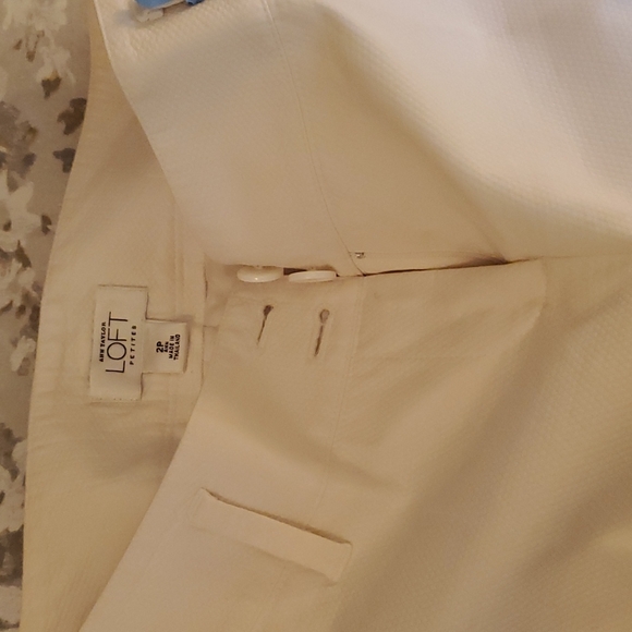 Classy White Ankle Length Pants - Picture 4 of 5